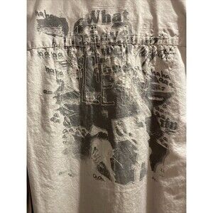 Calvin Klein Men's Rare‎ Shirt Rock Graphic Large Button-Down